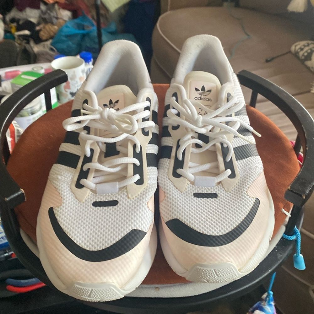 Adidas ZX White and Black with pink highlights Sneakers Men's 11